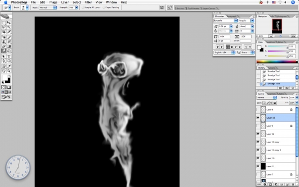 Creation of Smoky Women: Step 12